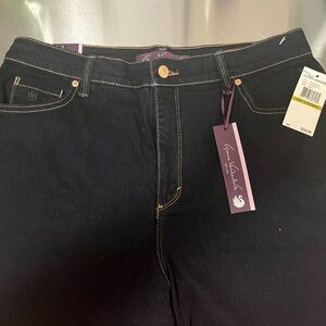 Gloria Vanderbilt High Rise Dark Indigo Jeans